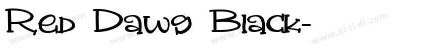 Red Dawg Black字体转换